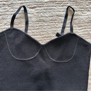 Zara black strappy bodysuit
